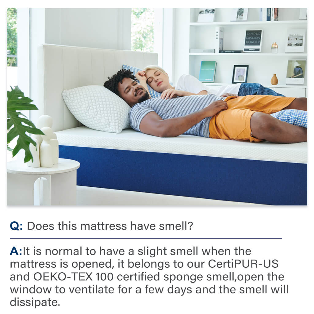 Answers to whether Molblly memory foam mattresses smell