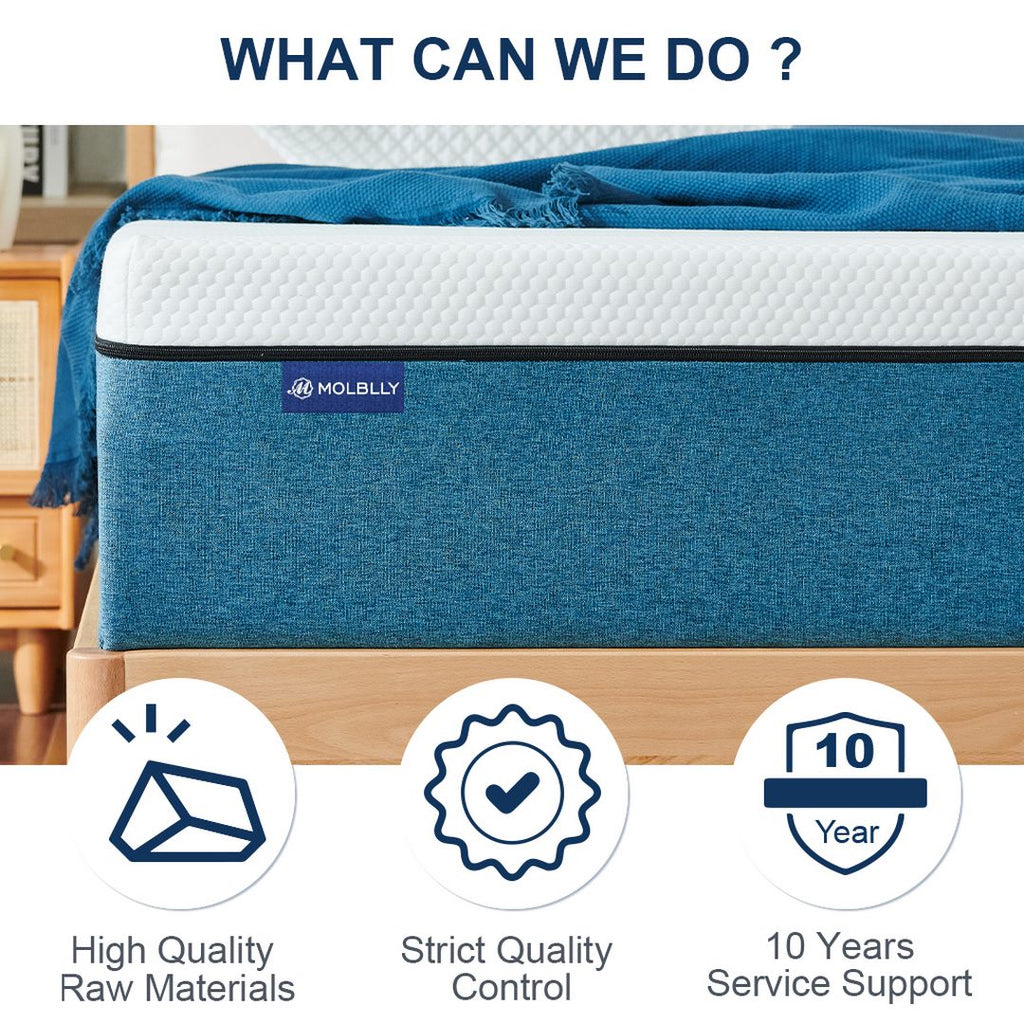 Molblly harmony gel memory foam mattress advantages
