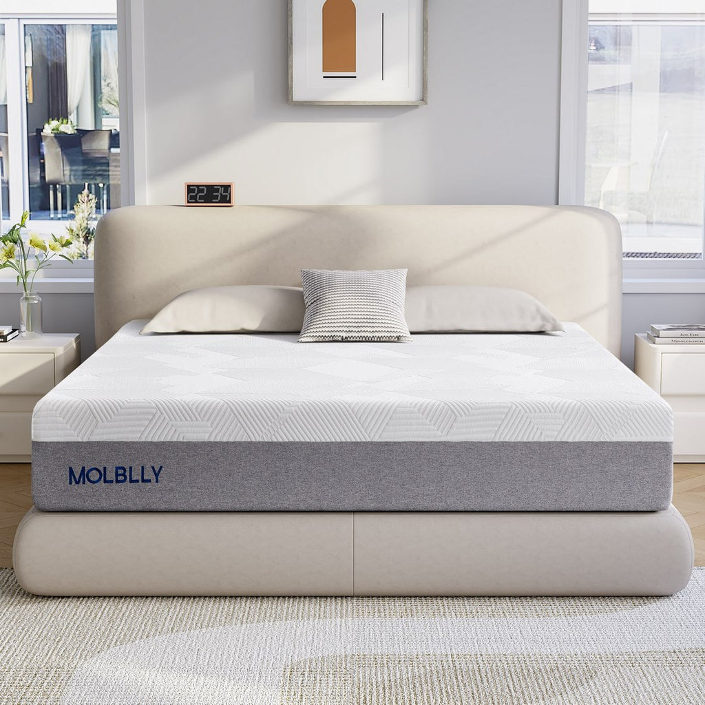 Molblly Double Mattress Memory Foam Mattresses with Fire Resistant, Medium  Frim Mattress,Back Pain Relief and Soft Knitting Fabric  Mattress(135x190x20CM),Pack Size is Very Small : : Home &  Kitchen