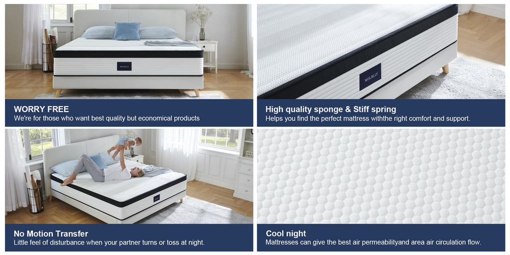 Molblly Cosy innerspring hybrid mattress features