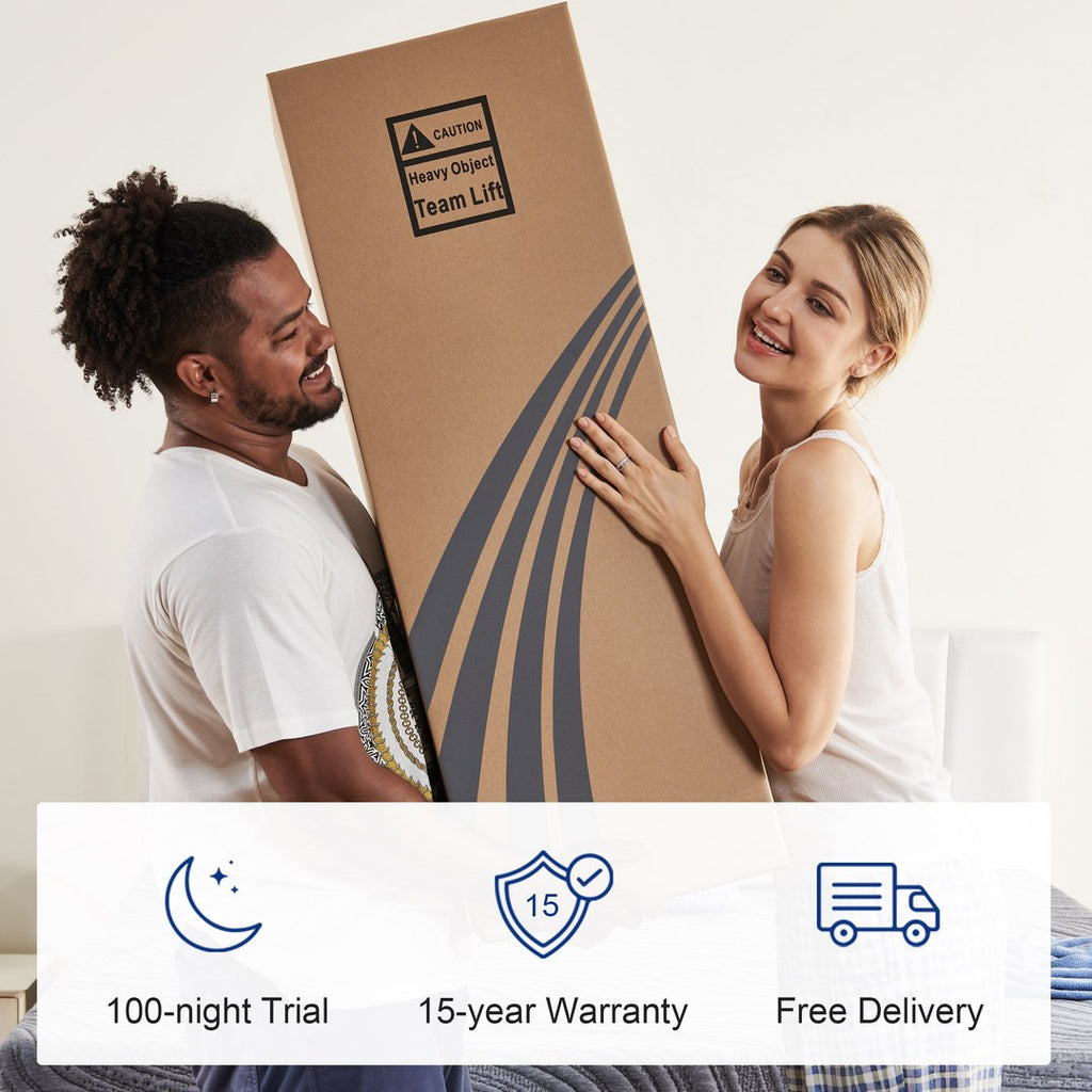 Rest easy knowing you have a 15-year warranty with Molblly mattresses
