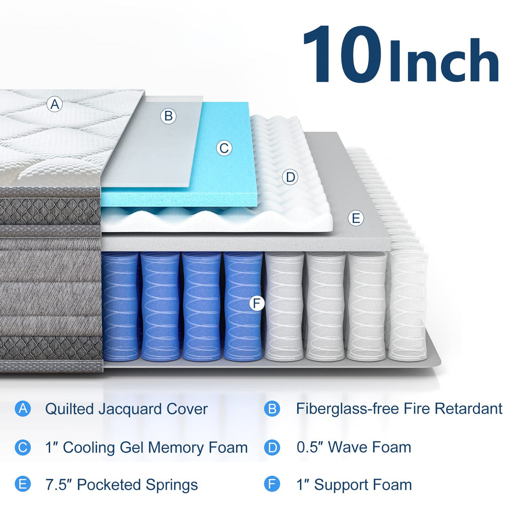 Breathable high-quality fabric on the top layer of Molblly mattress.