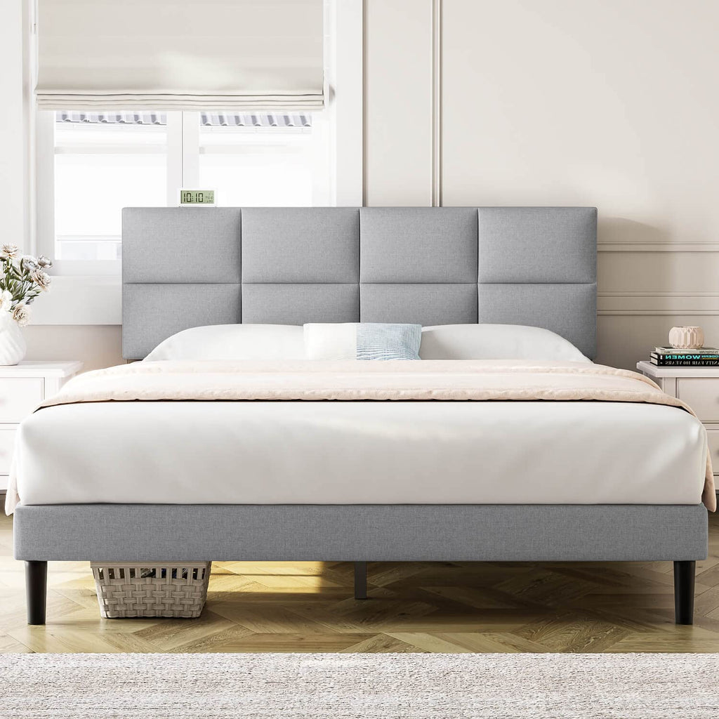 Mabelle Light Grey Bed Frame