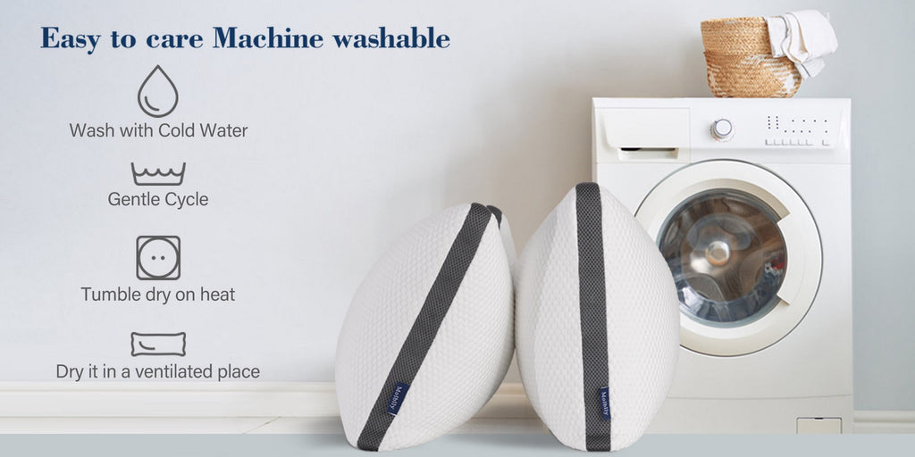 Molblly Rejuve foam pillows are easy to care, machine washable