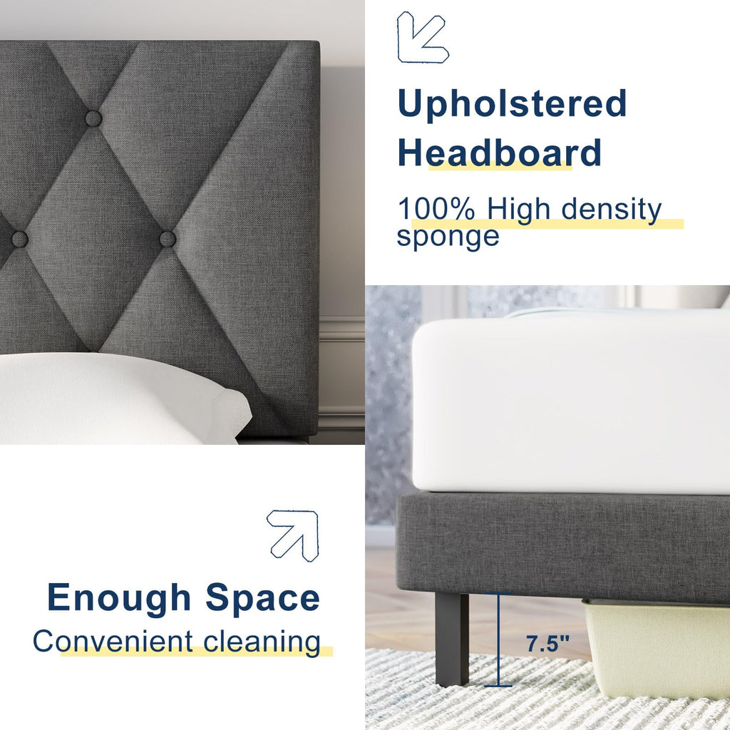 UpholsteredHeadboard100% High densitysponge