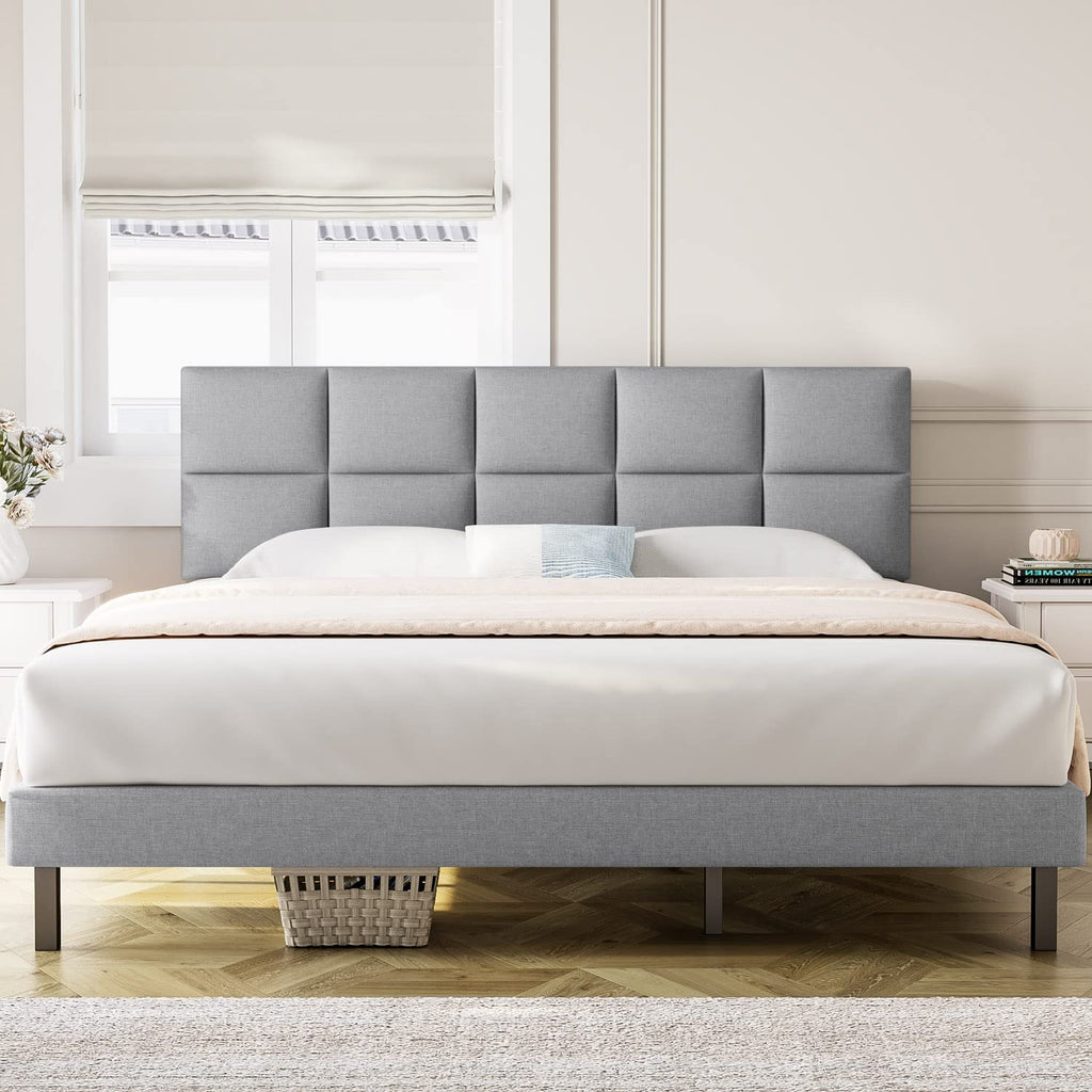 Mabelle Light Grey Bed Frame 