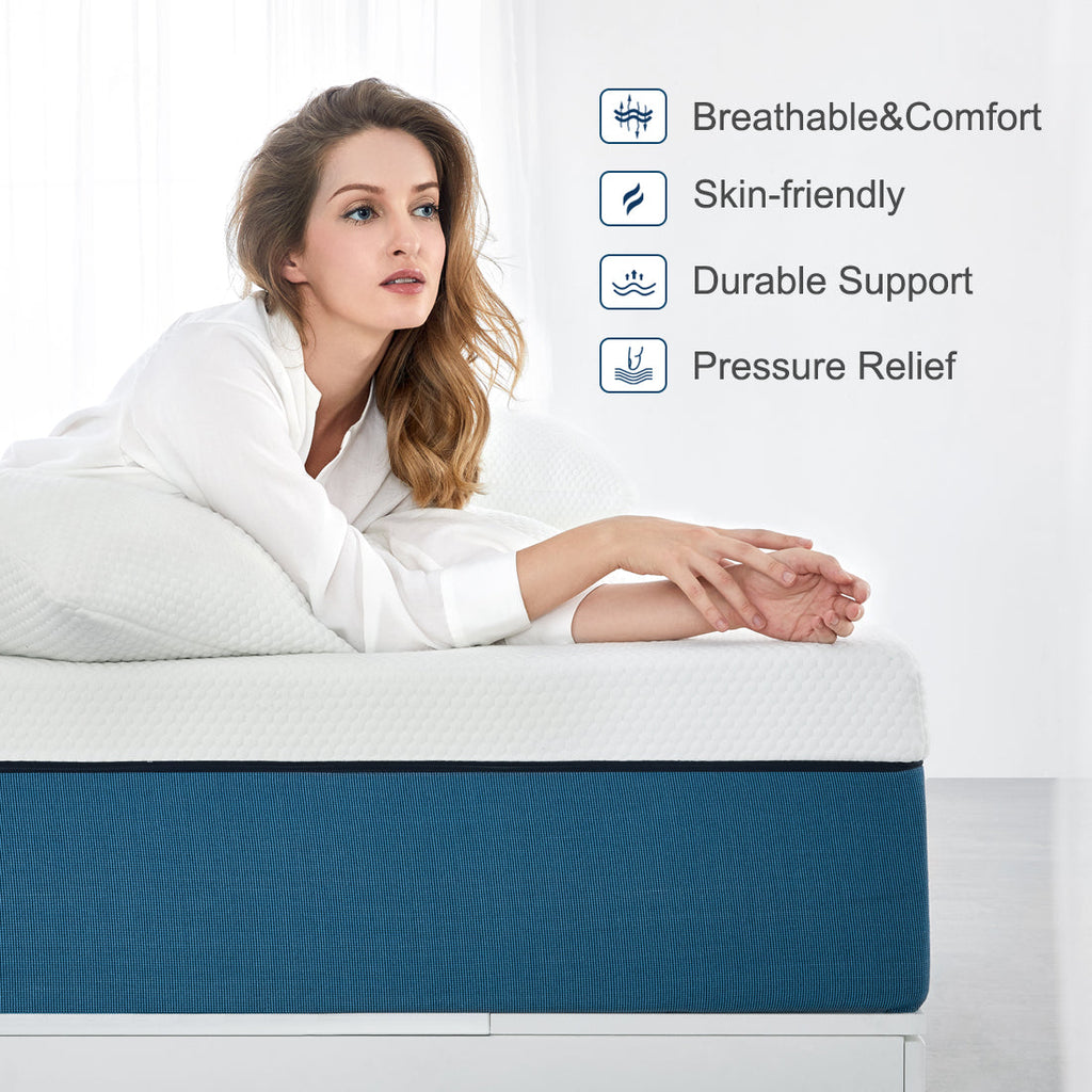 Molblly harmony gel memory foam mattress provide a stable and durable foundation.