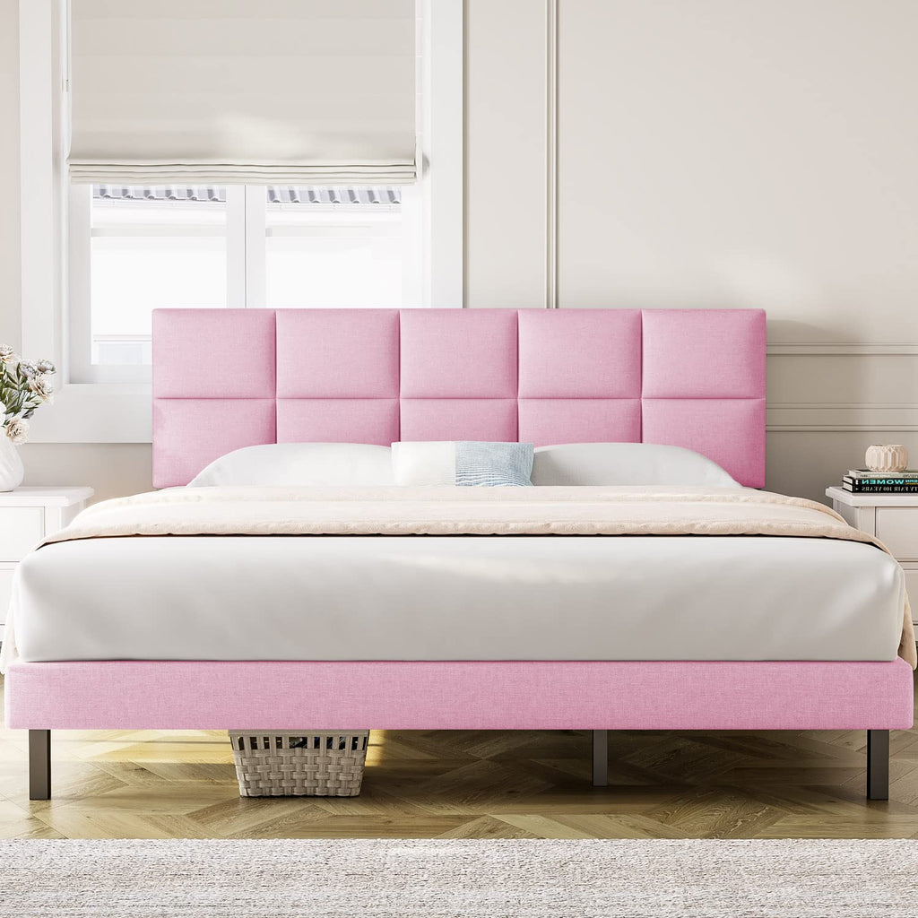 Mabelle pink Bed Frame 