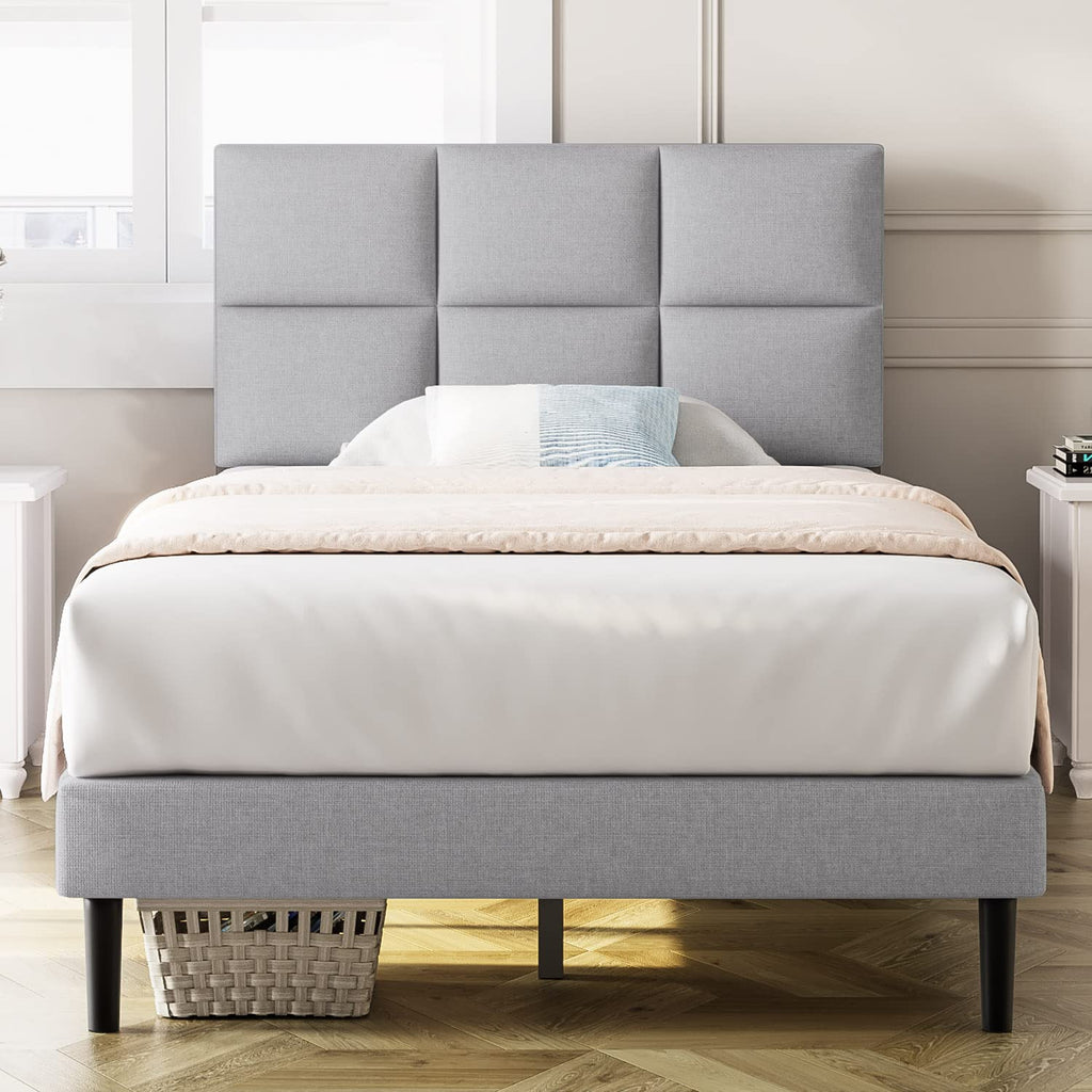 Mabelle Light Grey- Bed Frame twin size