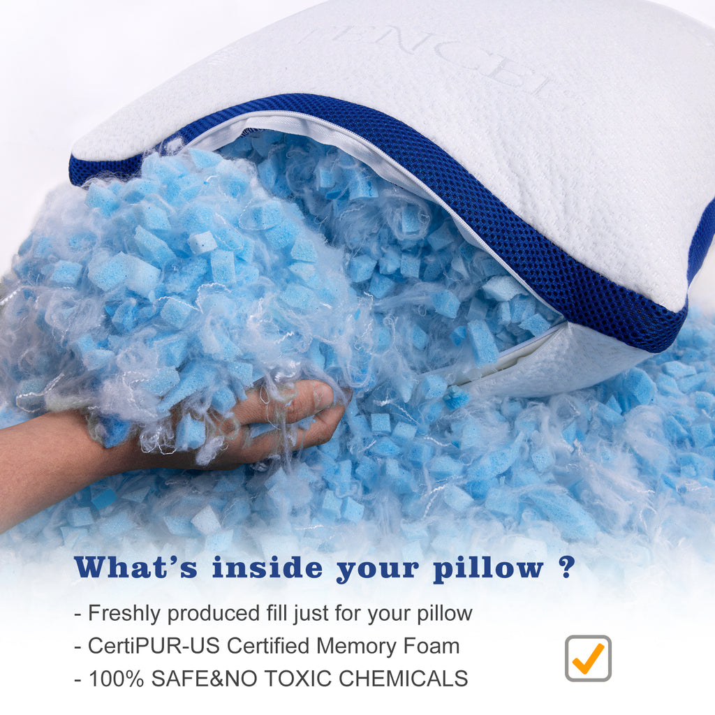 CertiPUR-US Certified Memory Foam - A healthy and eco-conscious choice for your slumber.