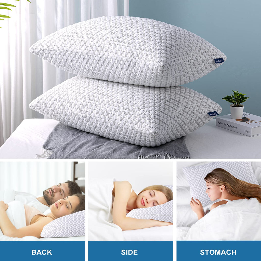 The unique adjustable design allows you to tailor the pillow to your size and sleep position for ultimate comfort, whether you're a side, stomach, or back sleeper. 