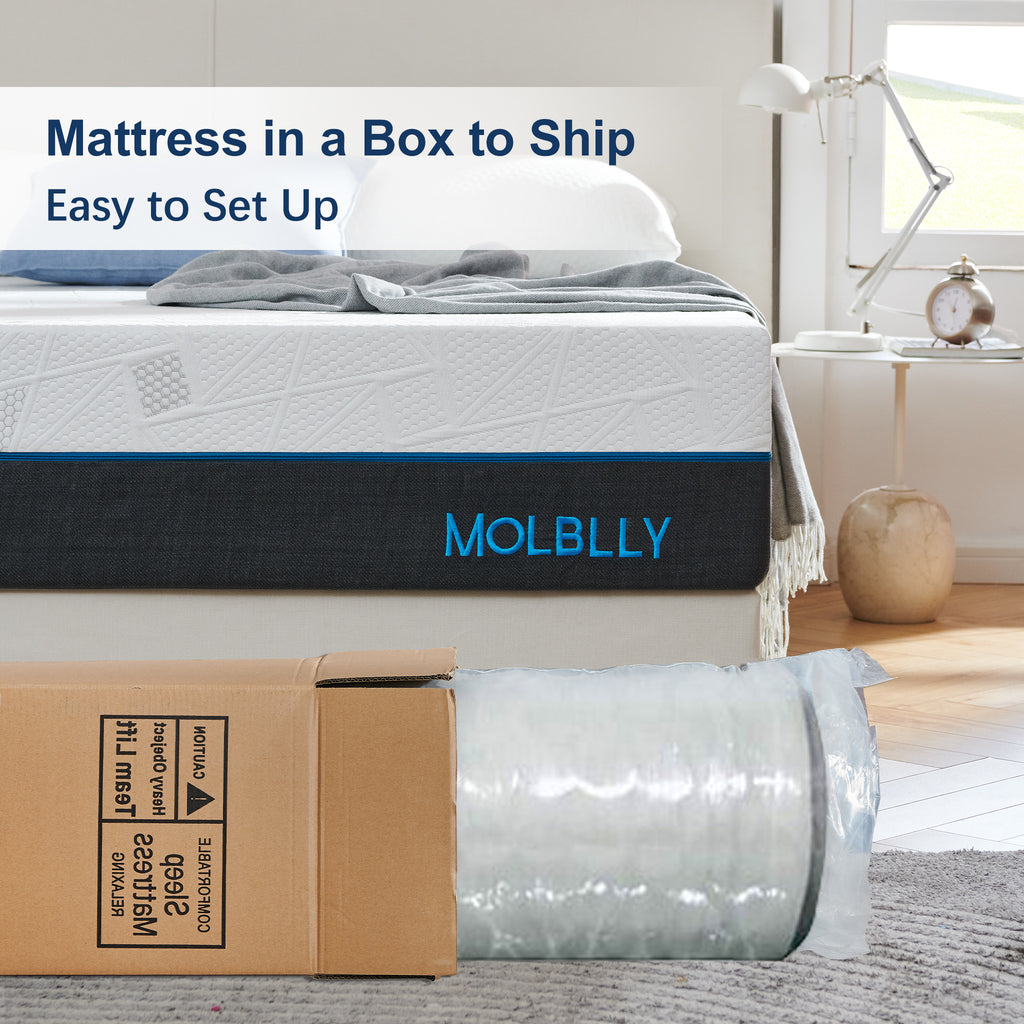 Molblly mattress - easy shipping and convenient setup.
